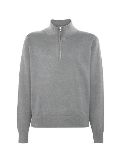 GRUNT Strik Ludvig Half Zip - Grey Melange 